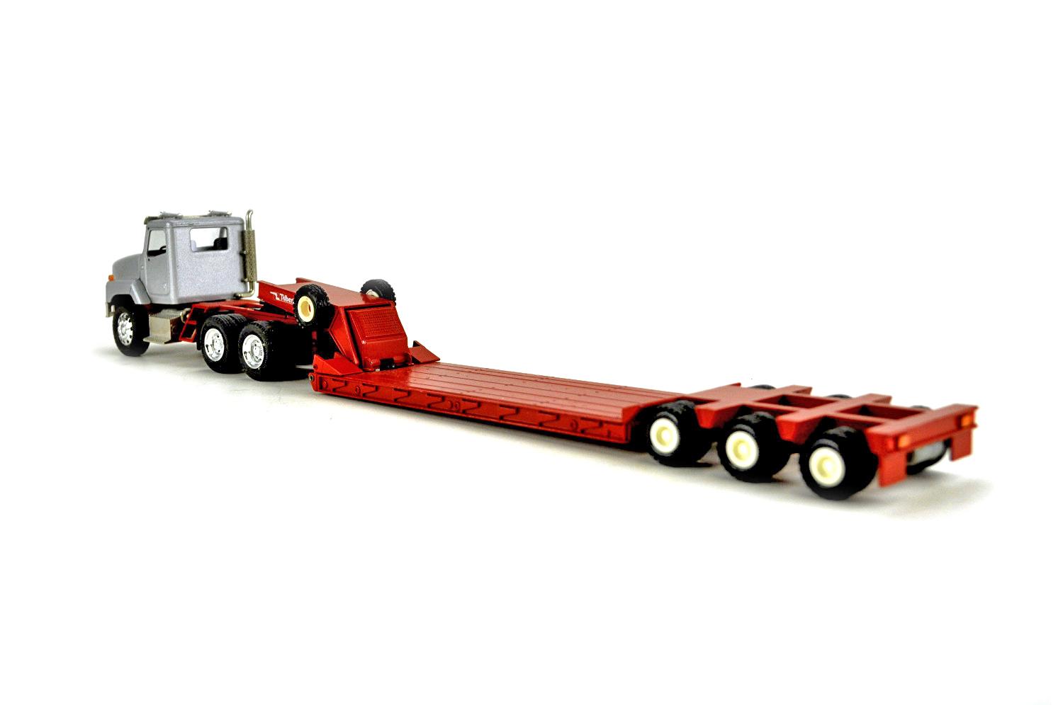 International 5600i with Talbert Lowboy - Red/Silver