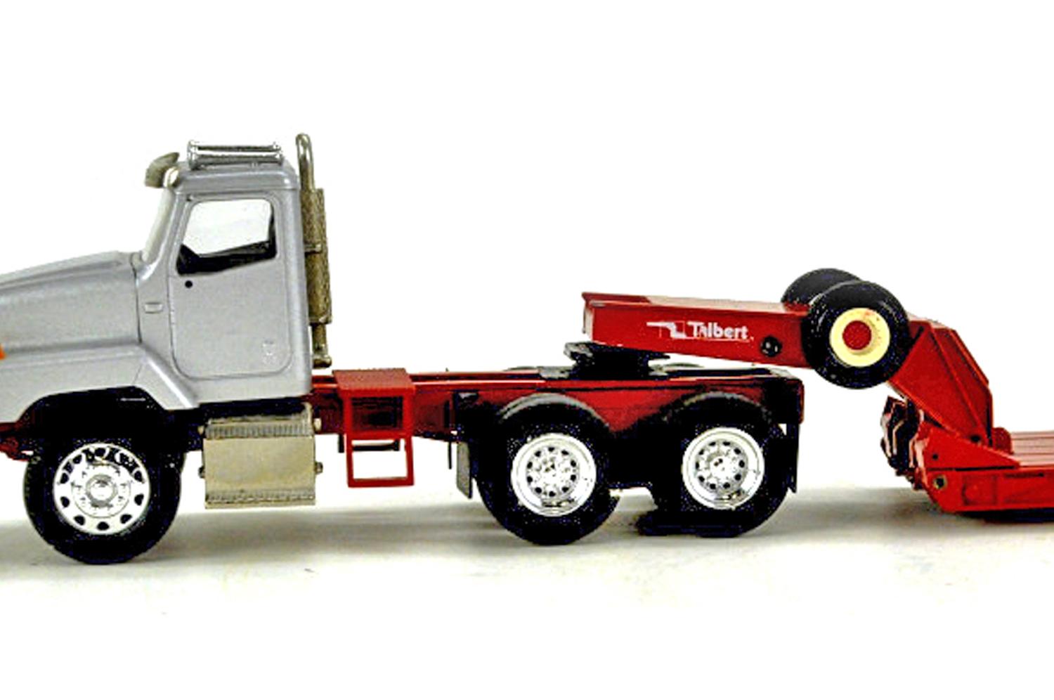 International 5600i with Talbert Lowboy - Red/Silver