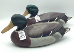 Lot of 2 Contemp. Delaware Mallard Decoys by