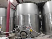 Spokane Industries 2,500 Gallon V90-8-S Stainless Steel Wine Fermentation Tank (NO LID) (SUBJECT TO