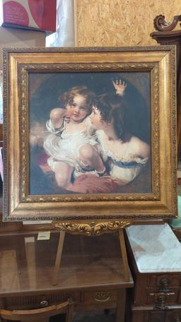 CALMEDY CHILDREN OIL LOOK PICTURE 33.5"x33.5"