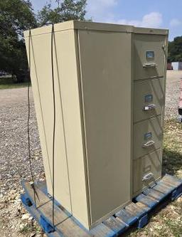 (4) Vertical 4-Drawer Filing Cabinets