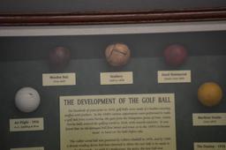 “The Development OF The Golf Ball” Shadow Box Framed Wall Decor