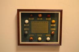 “The Development OF The Golf Ball” Shadow Box Framed Wall Decor