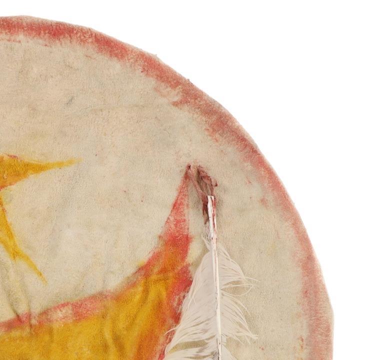 Ca. 1890- Ghost Dance Sioux Painted Dance Shield