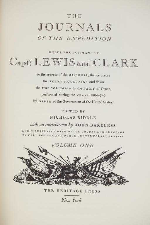 1st Ed Journals Of The Expedition Of Lewis & Clark