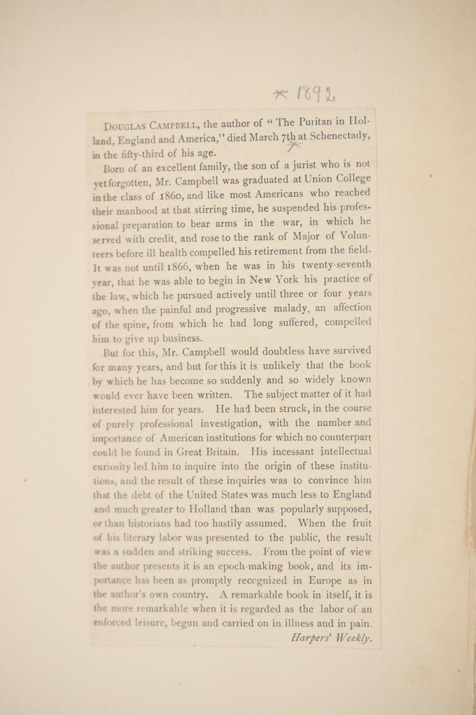 1st Ed The Puritan Vol. I & II by Douglas Campbell