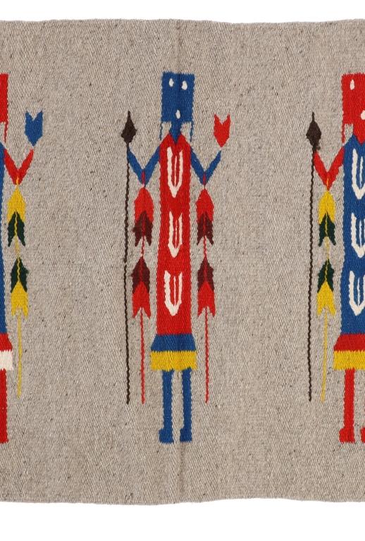 Navajo Ye Be Chei Hand Woven Rug c. 1970's