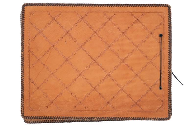Western Carved Leather Native Floral Scrapbook