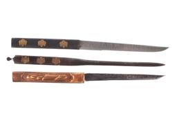 Japanese Kozuka & Kogai Katana Saya Knives