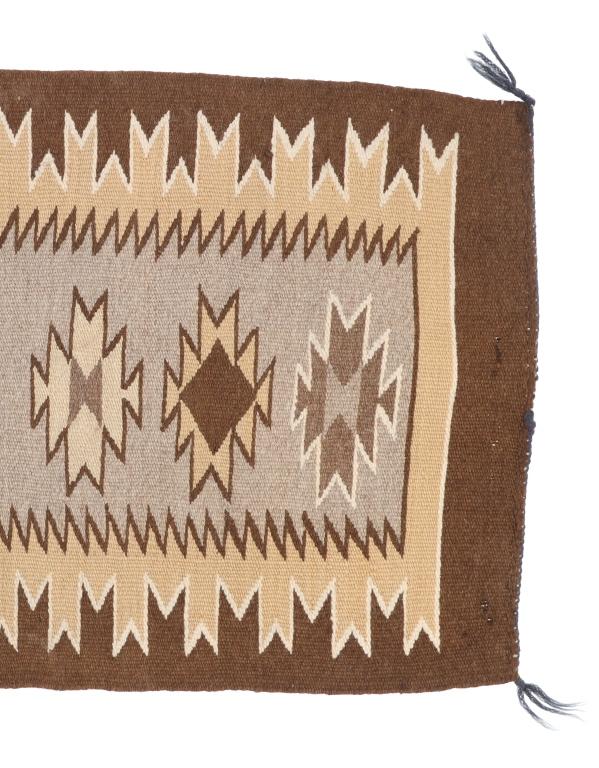 Navajo Bisti Trading Post Sampler Rug c. 1940's