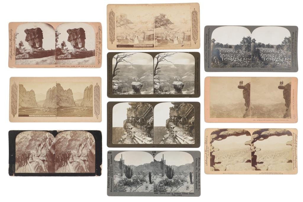 Western Americana Scenic Human Stereoviews c 1900-