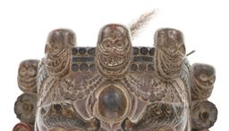 Original Tibetan Mongolian Mahakala Mask c. 19th C