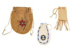 Apsáalooke Crow Hide Beaded Pouches c. 1960's