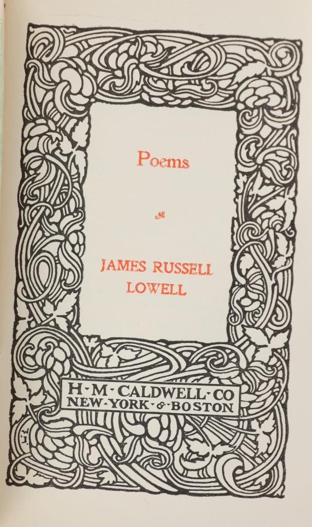 Lowell's Poems circa 19th Century