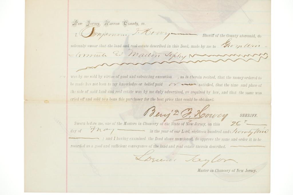 Ca. 1879- Plains Indian Ledger Art Land Deed