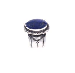 Navajo C. Tsosie Sterling Silver Lapis Lazuli Ring