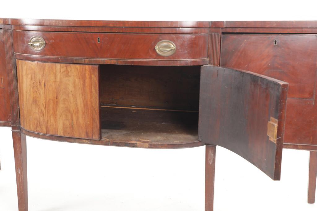 English 4 Drawer Mid-Century Sheraton Bureau Table