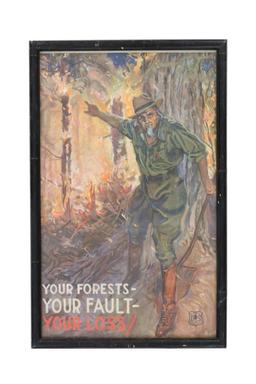 U.S. Forest Service "Your Forest.." Print 1930-40s