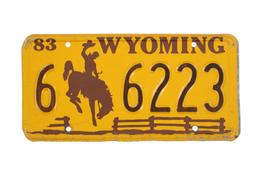 Original Montana & Wyoming License Plates 1932-83