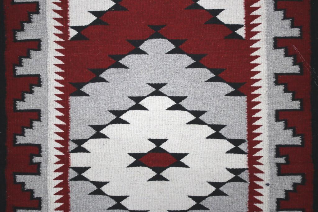 Zapotec Oaxaca Ganado Medallion Rug c. 1960's