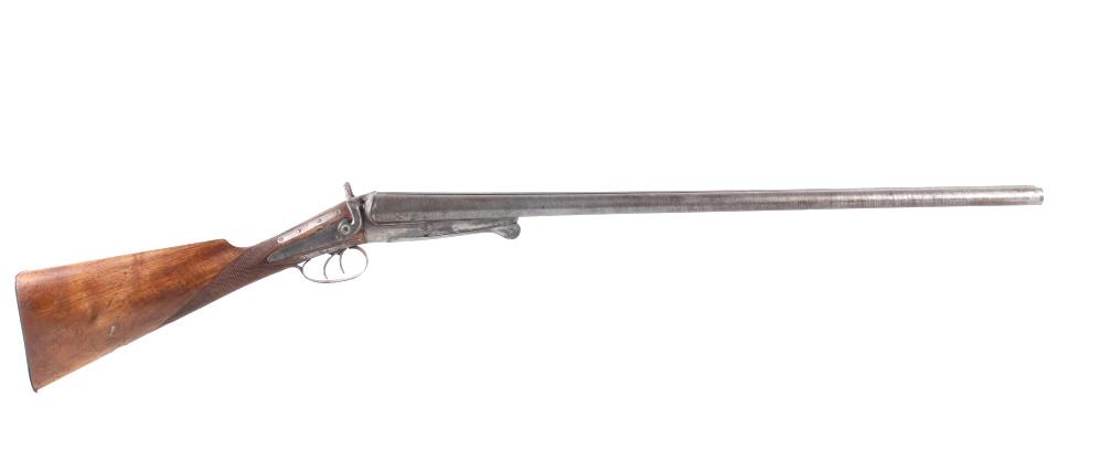 Belgian Coleman .12 Ga Damascus Shotgun 1800's