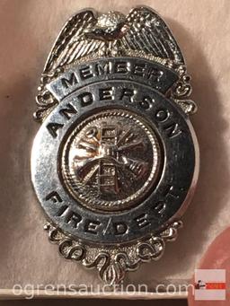 Badge - Member Anderson Fire Dept. 2.25"hx1.25"w