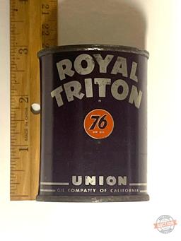 Bank - Royal Triton Union 76 Oil Company tin bank, 2.75"h