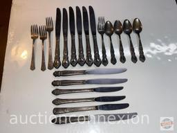 Vintage flatware - 20 pcs - 12 knives, 4 spoons, 4 forks