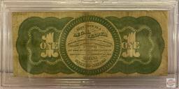 1862 First US $1 dollar bill, US note, large size, August 1st 1862, Red seal, Chase Greenback #21231