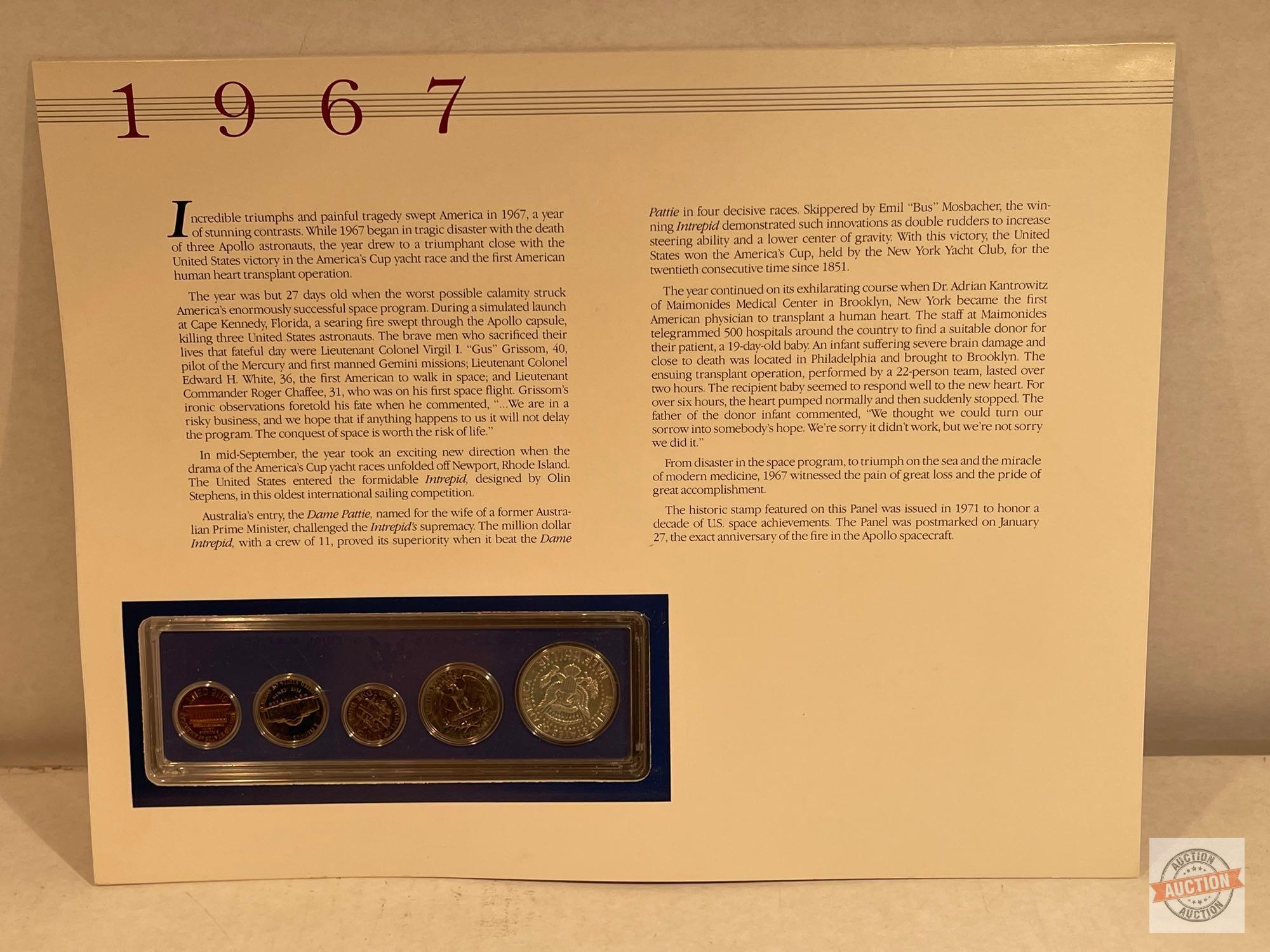 25 years of US uncirculated coin mint sets, PCS, 1963-1988