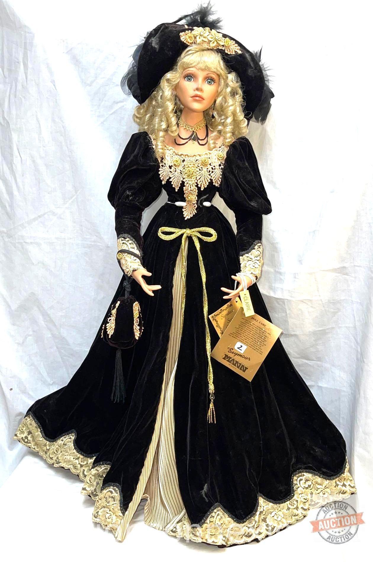 Doll - Porcelain Collector Doll, Seymour Mann, 30"