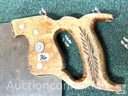 Tools - 2 Vintage hand saws, 26"