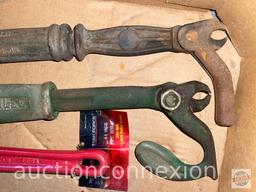 Tools - Nail pullers, vintage nails, spikes, wrenches