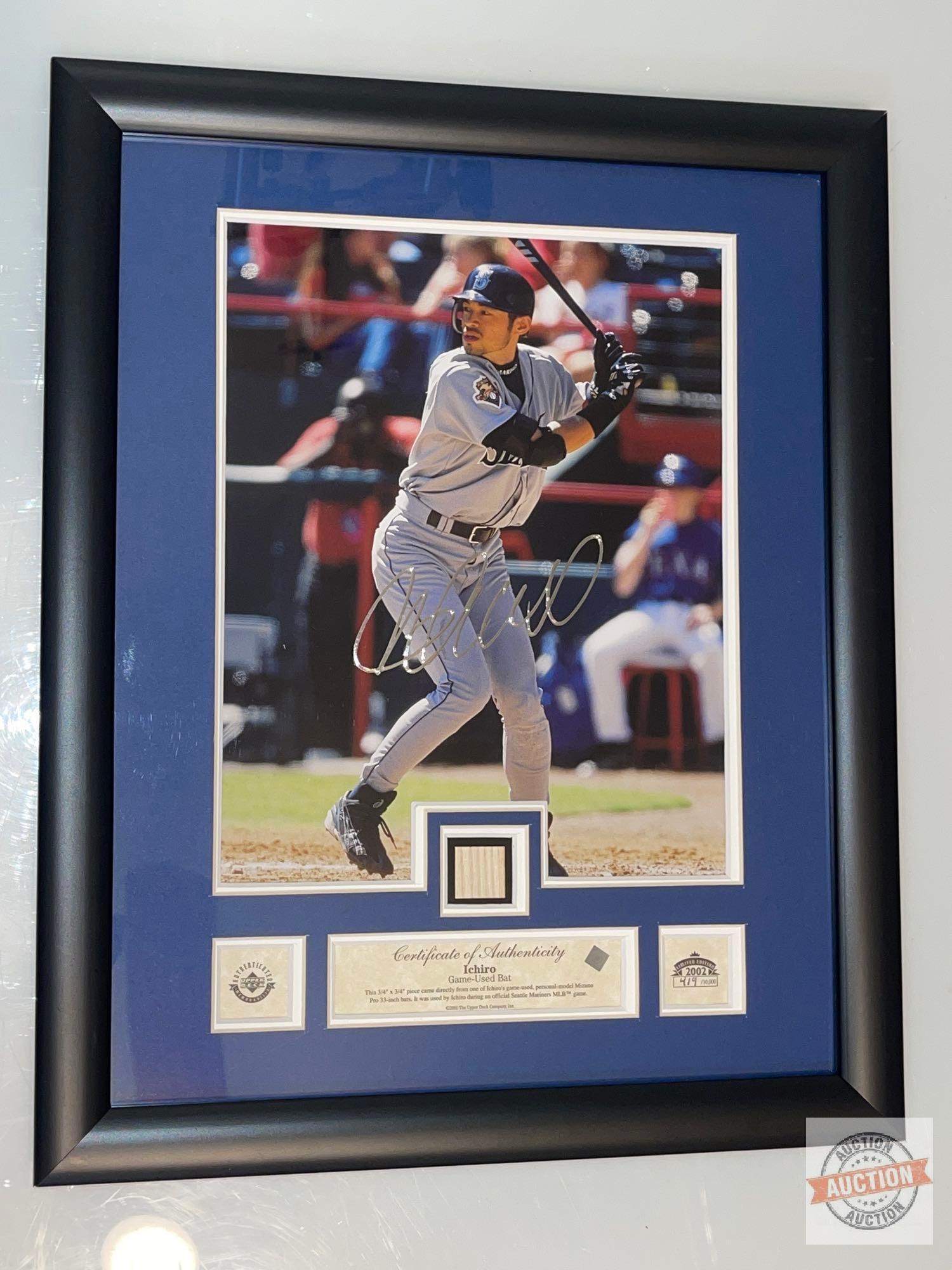 Sports - 2002 Limited Edition #419/10,000 Ichiro framed, matted, numbered and signed print