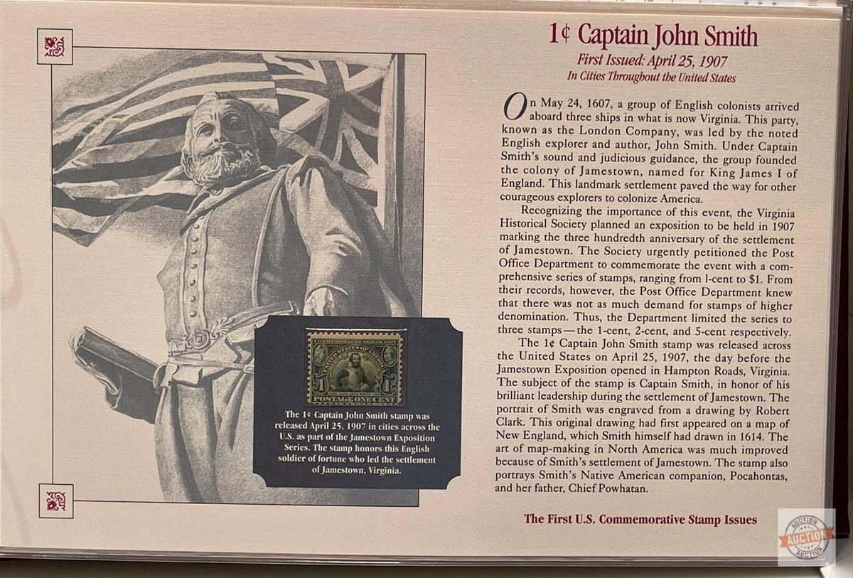 Stamps - The First Commemorative Stamp Issues, 1-cent Captain John Smith stamp