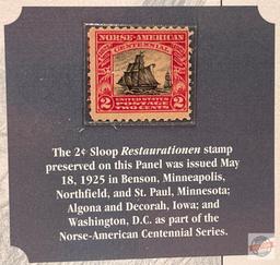 Stamps - The First Commemorative Stamp Issues, 2-cent Sloop Restaurationen stamp