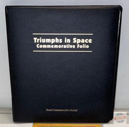 Stamps - Triumphs in Space Commemorative Folio, Postal Commemorative Society, contains 6 panels