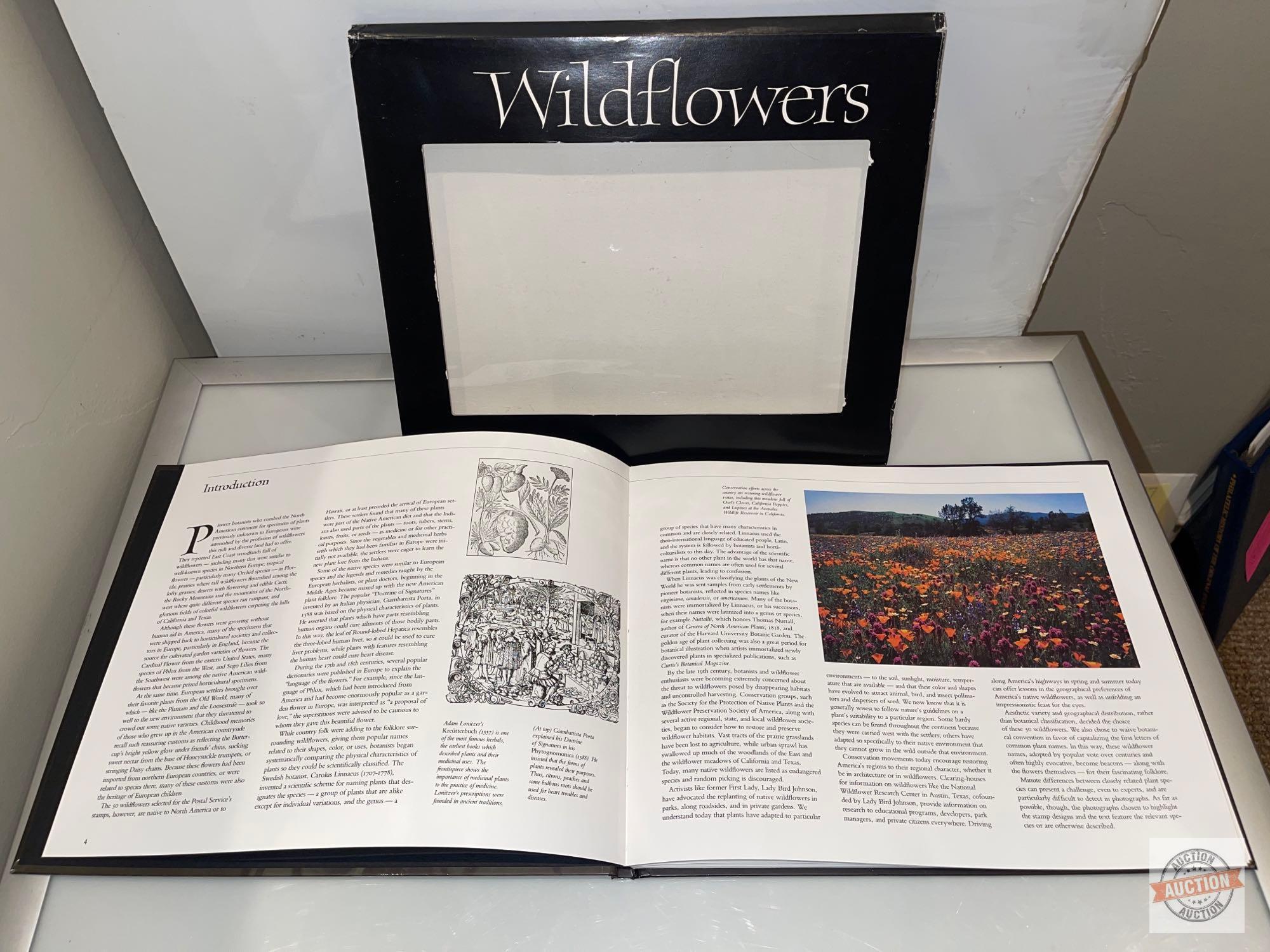 Stamps - Wildflowers, A Collection of 50 US Commemorative stamps,