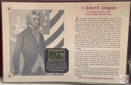 Stamps - The First Commemorative Stamp Issues, 1-cent Robert R. Livingston