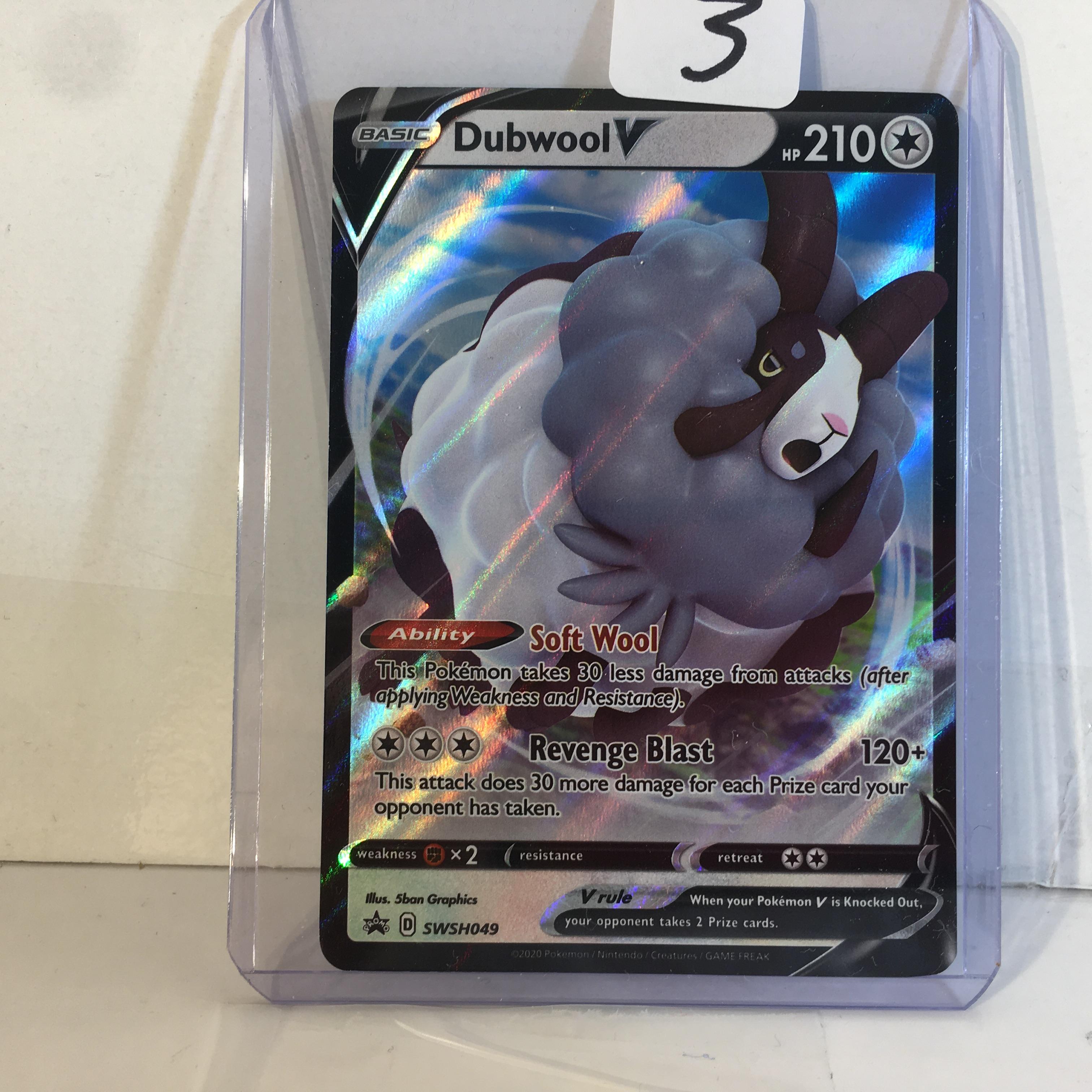 Collector Modern 2020 Pokemon TCG Basoc Dubwool HP210 Soft Wool HOLO Trading Game Card #SWSH049