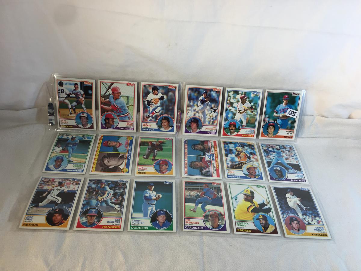 Lot of 18 Pcs Collector Vintage  MLB Baseball  Sport Trading Assorted Cards & Players - See Photos