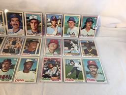 Lot of 18 Pcs Collector Vintage  MLB Baseball  Sport Trading Assorted Cards & Players - See Photos