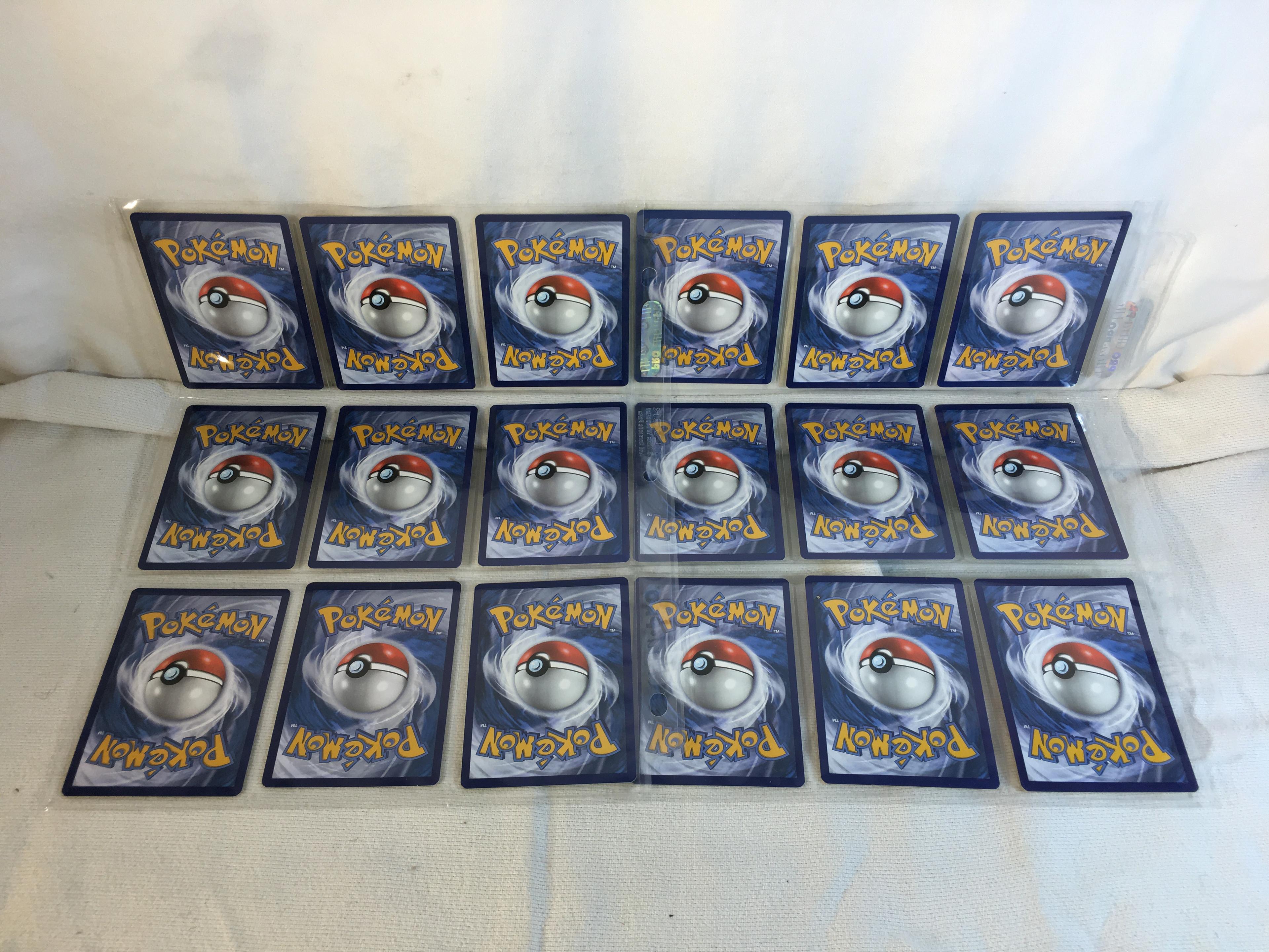 Lot of 18 Pcs Collector Pokemon TCG Pokemon Game Asssorted Cards - See Pictures