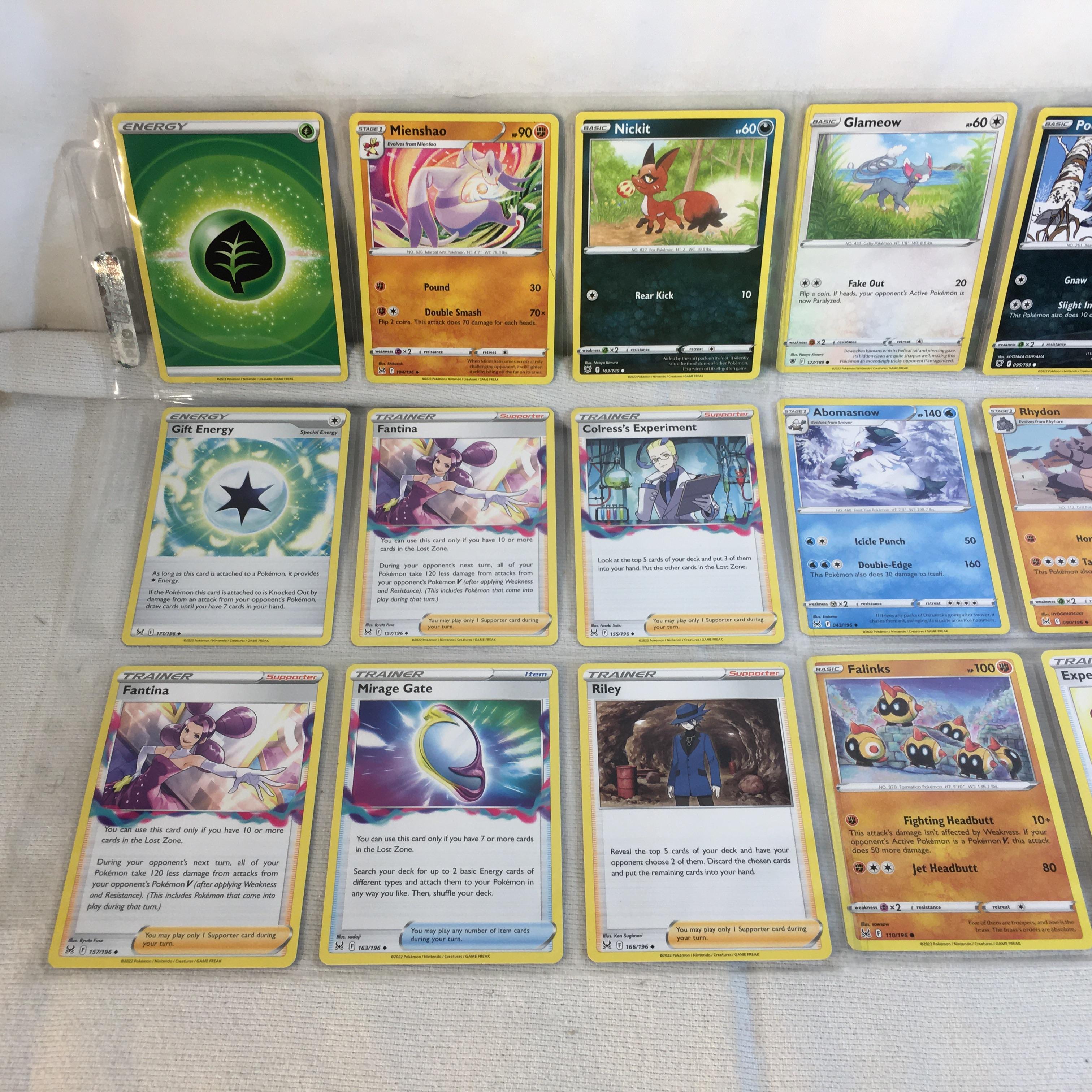 Lot of 18 Pcs Collector Pokemon TCG Pokemon Game Asssorted Cards - See Pictures