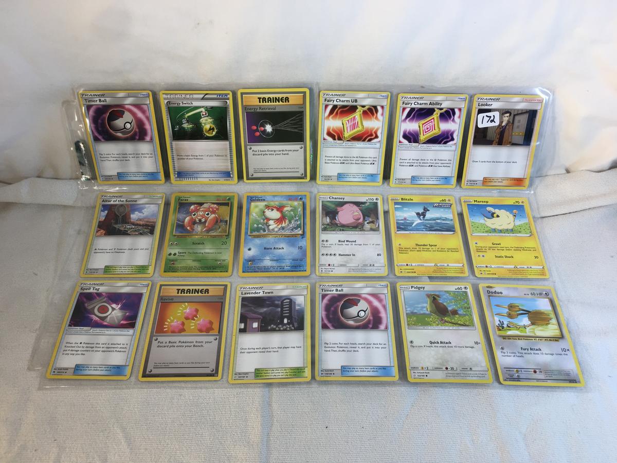 Lot of 18 Pcs Collector Pokemon TCG Pokemon Game Asssorted Cards - See Pictures