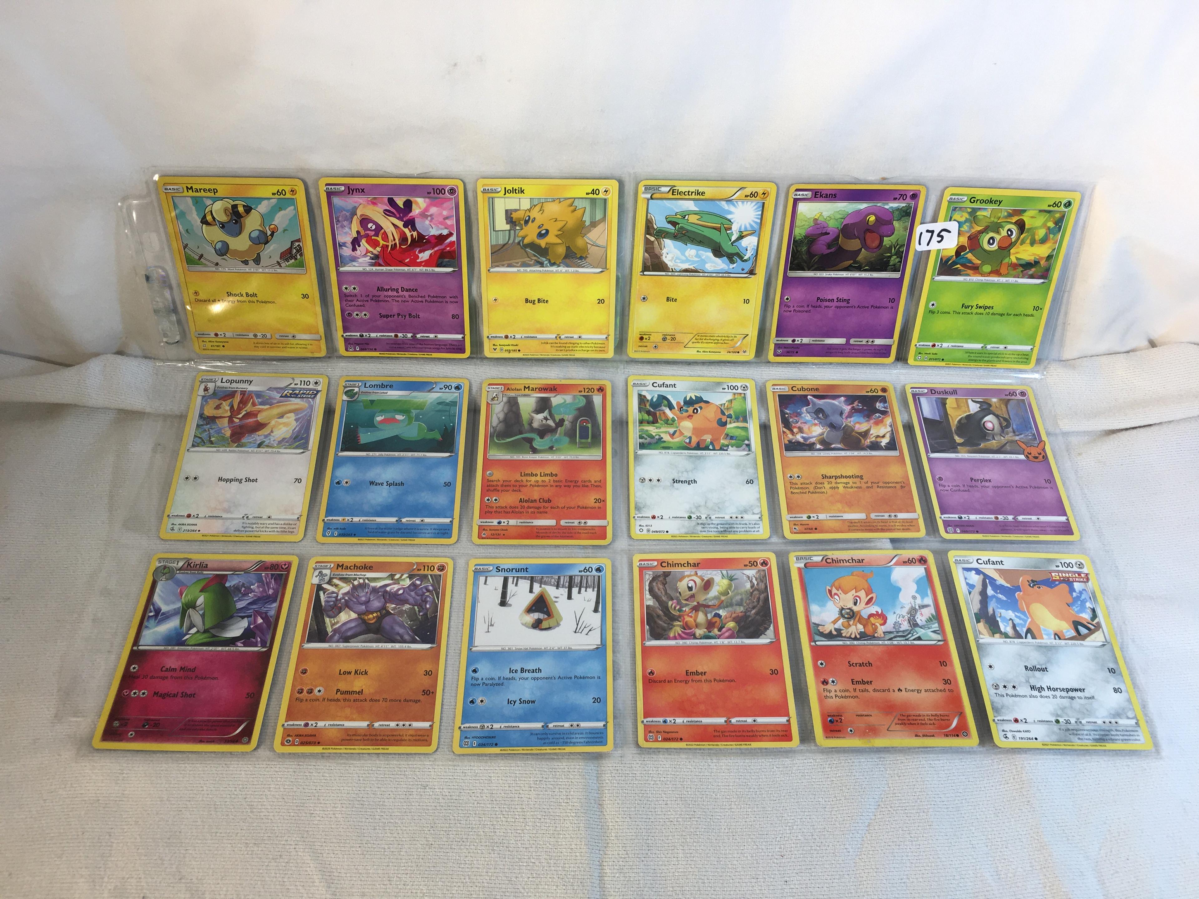 Lot of 18 Pcs Collector Pokemon TCG Pokemon Game Asssorted Cards - See Pictures