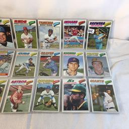 Lot of 18 Pcs Collector Vintage  MLB Baseball  Sport Trading Assorted Cards & Players - See Photos