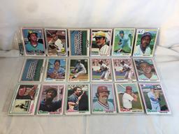 Lot of 18 Pcs Collector Vintage  MLB Baseball  Sport Trading Assorted Cards & Players - See Photos