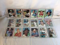 Lot of 18 Pcs Collector Vintage  MLB Baseball  Sport Trading Assorted Cards & Players - See Photos